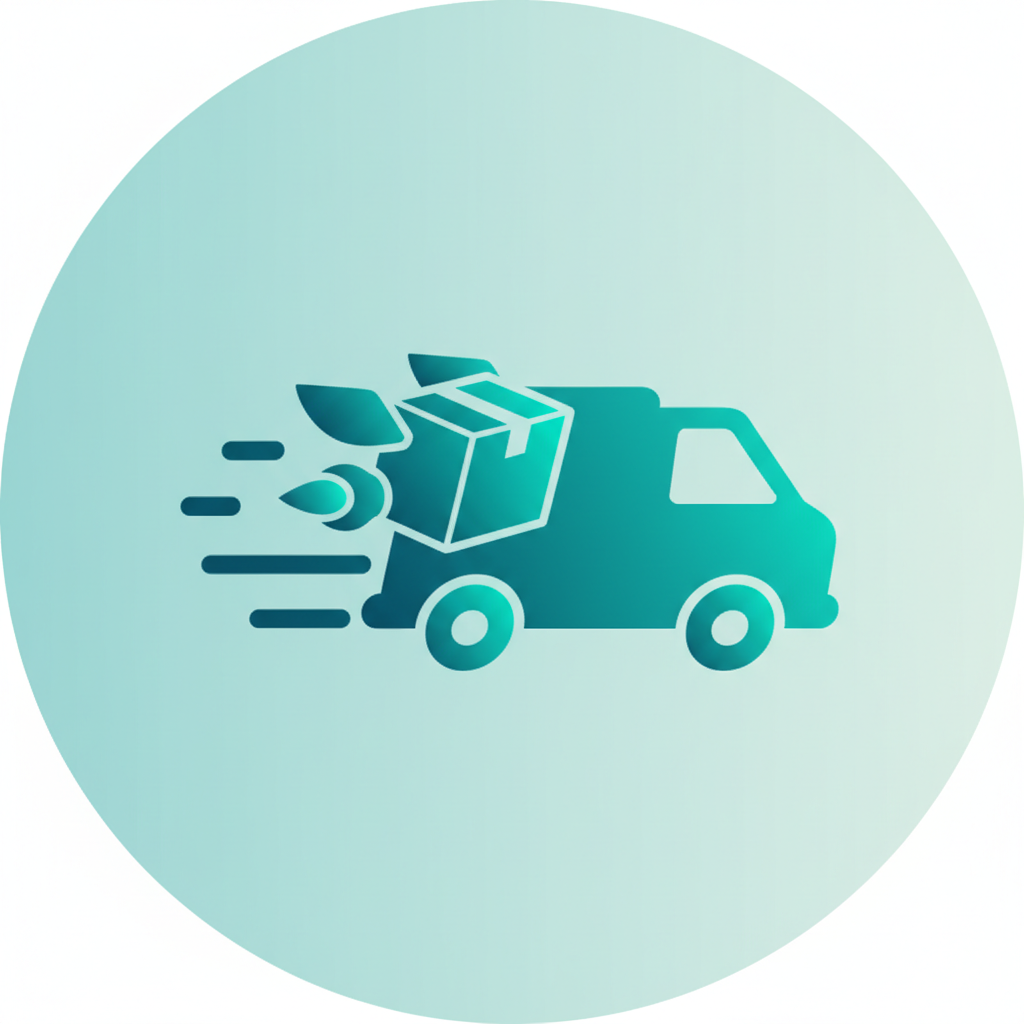 generate delivery icon with gradent color