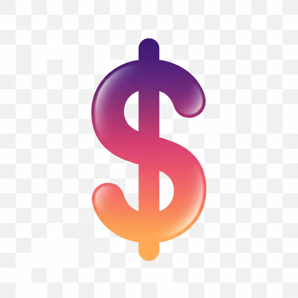 Money gradient icons